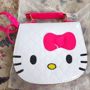 Hello Kitty White and Pink Quilted Bag